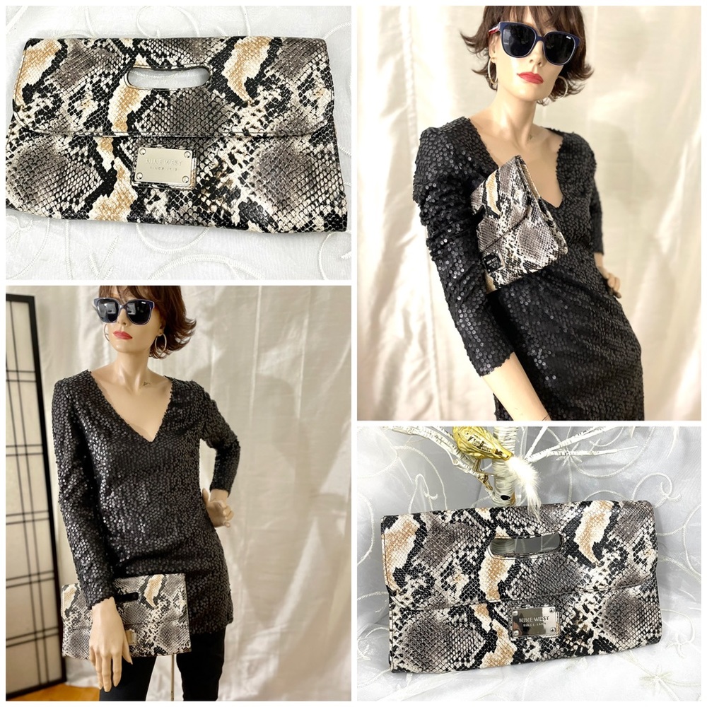 ANIMAL PRINT snakeskin handbag